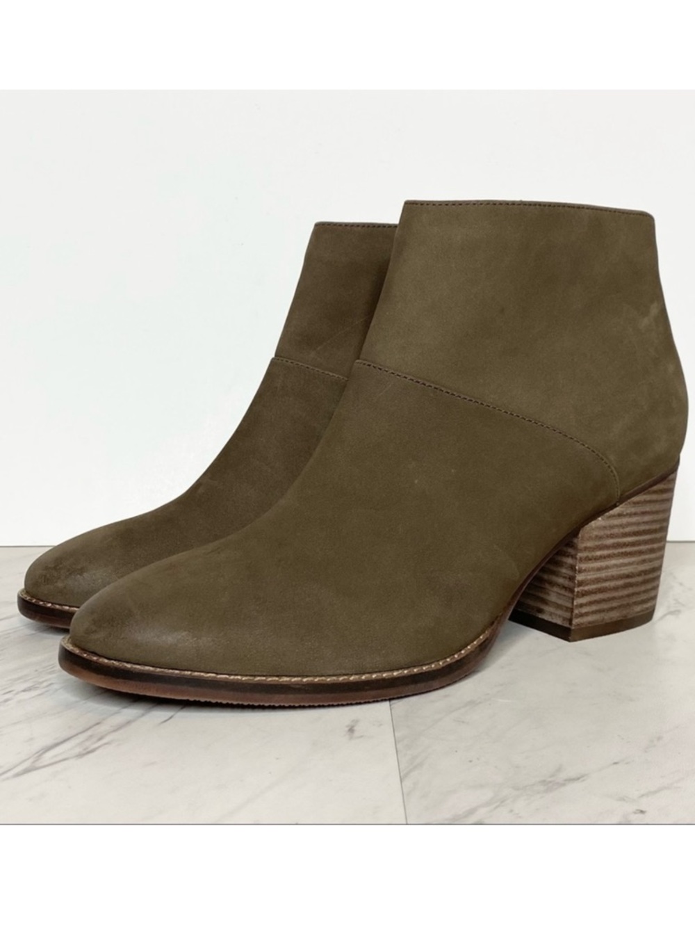 Blondo Nelli Green Gray Waterproof Leather Bootie 11M